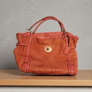 Rehab Coach Audrey Python Embossed Tote